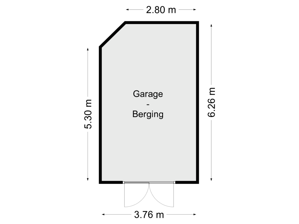 Bekijk plattegrond van Schuur van Kleine Kolonieweg 69