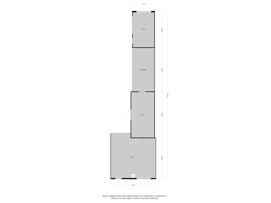 Bekijk plattegrond van Berging van Kerkstraat 78