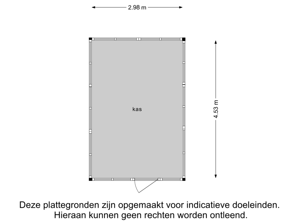 View floorplan of kas of Kerkstraat 78