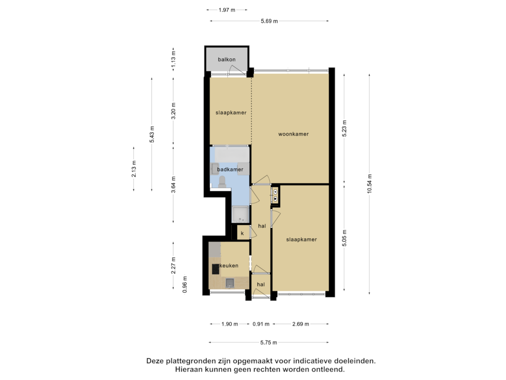 Bekijk plattegrond van Appartement van Mariniersweg 165