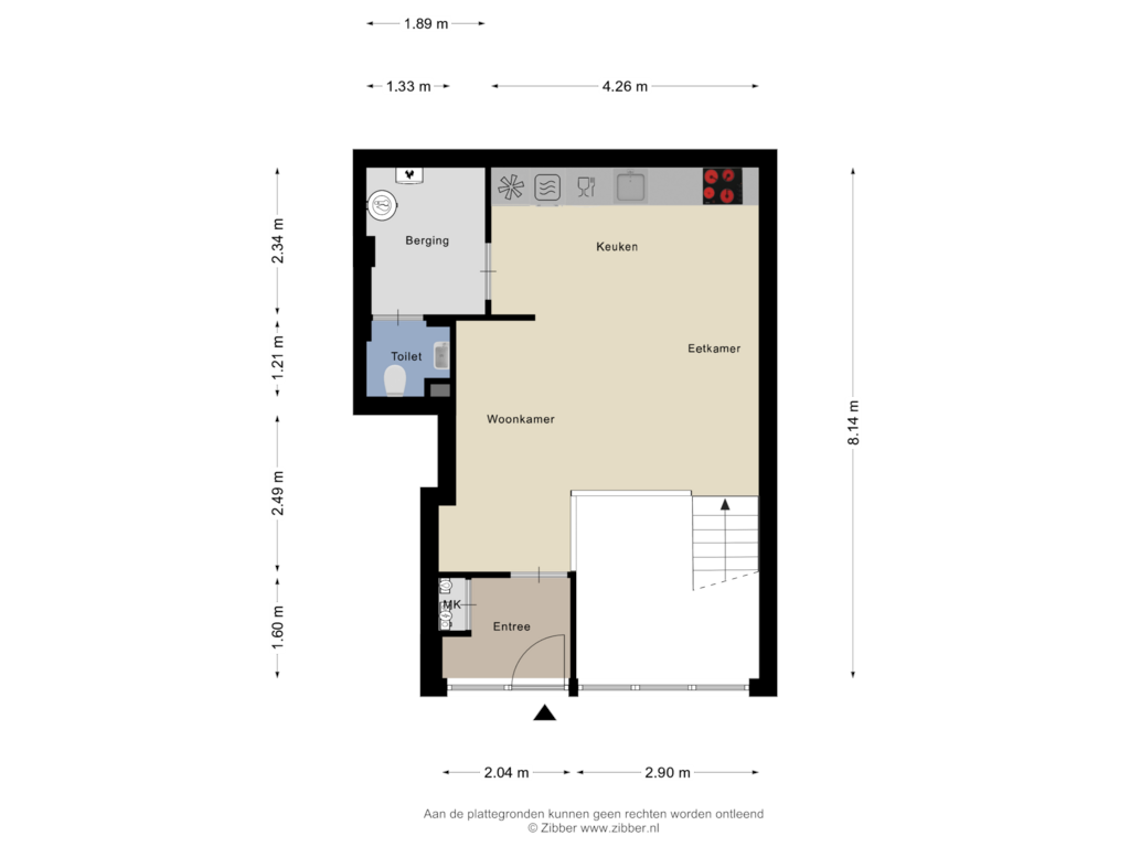 Bekijk plattegrond van Begane Grond van Van Noortwijckstraat 38-A