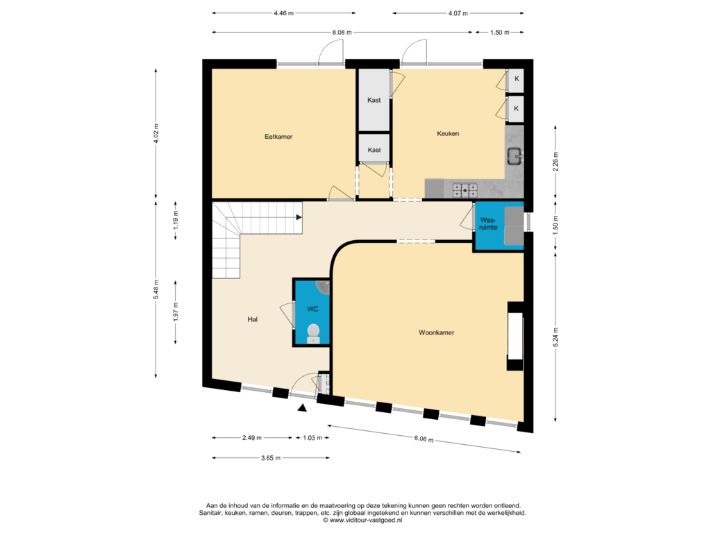 Bekijk plattegrond van Begane Grond van Kalsdonksestraat 65