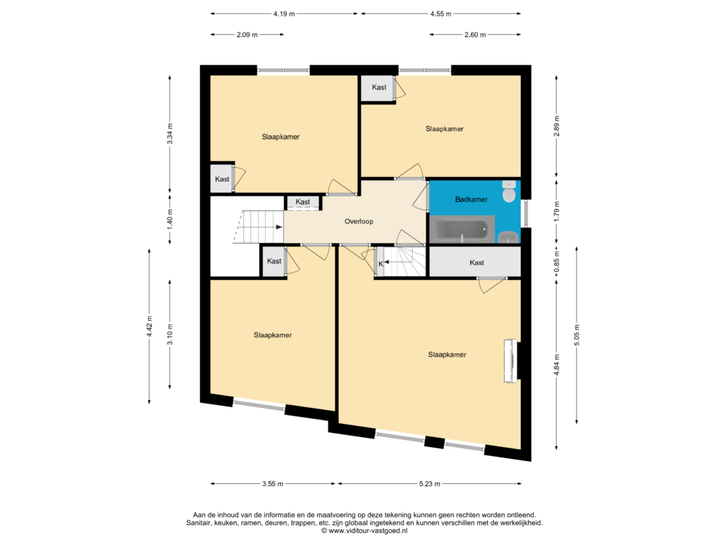 Bekijk plattegrond van 1e Verdieping van Kalsdonksestraat 65