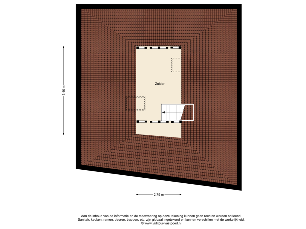 Bekijk plattegrond van 2e Verdieping van Kalsdonksestraat 65