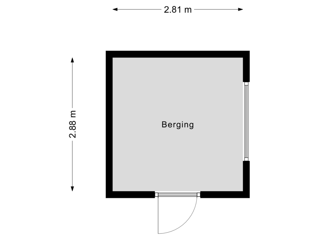 Bekijk plattegrond van Berging van Dilleveld 59