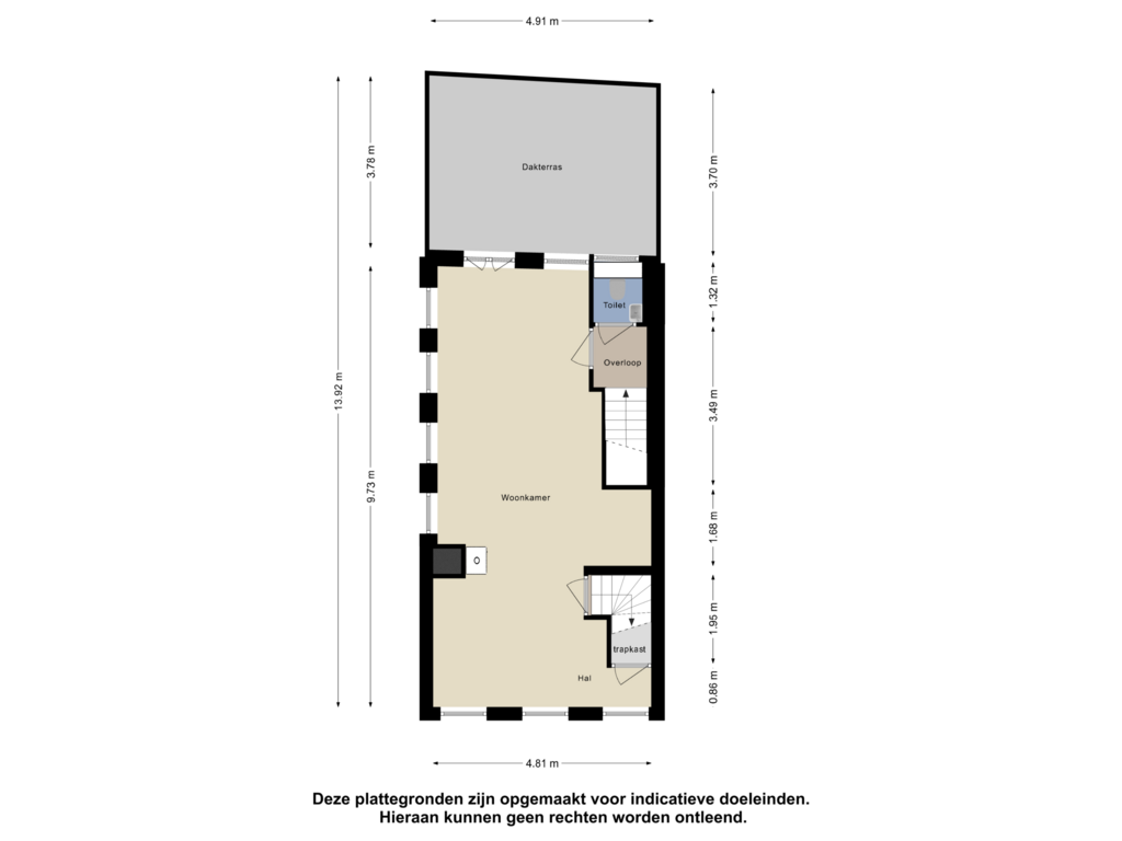 View floorplan of Eerste Verdieping of Stenendam 4