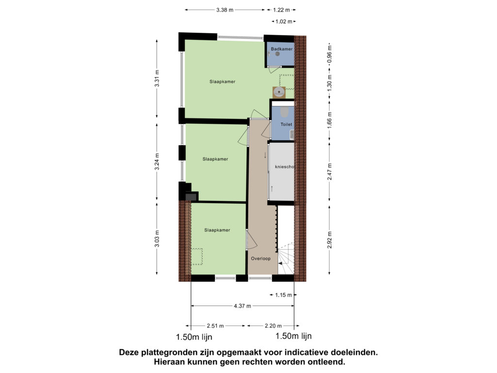 View floorplan of Tweede Verdieping of Stenendam 4