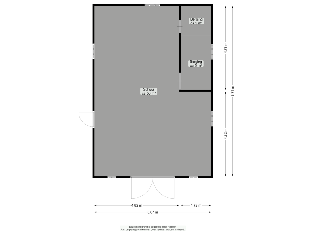 Bekijk plattegrond van Schuur van Gasterenseweg 1