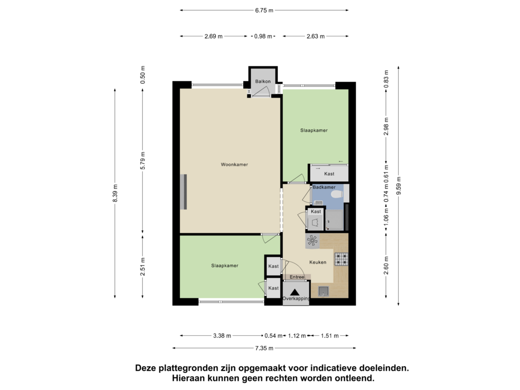 Bekijk plattegrond van Appartement van Lorentzlaan 128