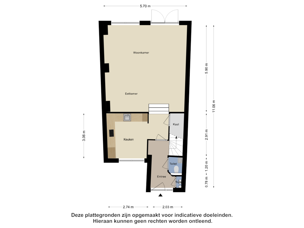 Bekijk plattegrond van Begane Grond van Zonnehof 56