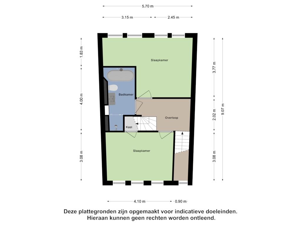 Bekijk plattegrond van Eerste Verdieping van Zonnehof 56