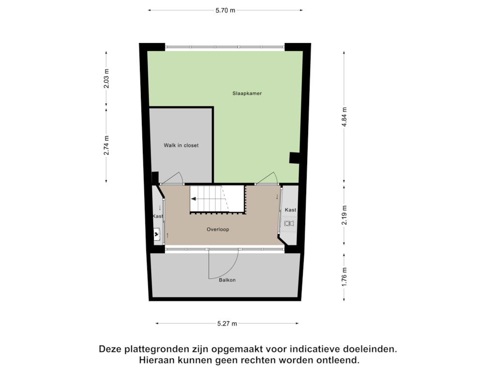 Bekijk plattegrond van Tweede Verdieping van Zonnehof 56