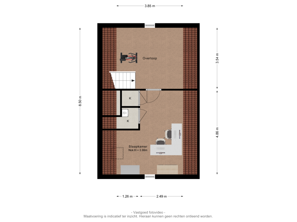 Bekijk plattegrond van 3e verdieping van Kommavlinder 27