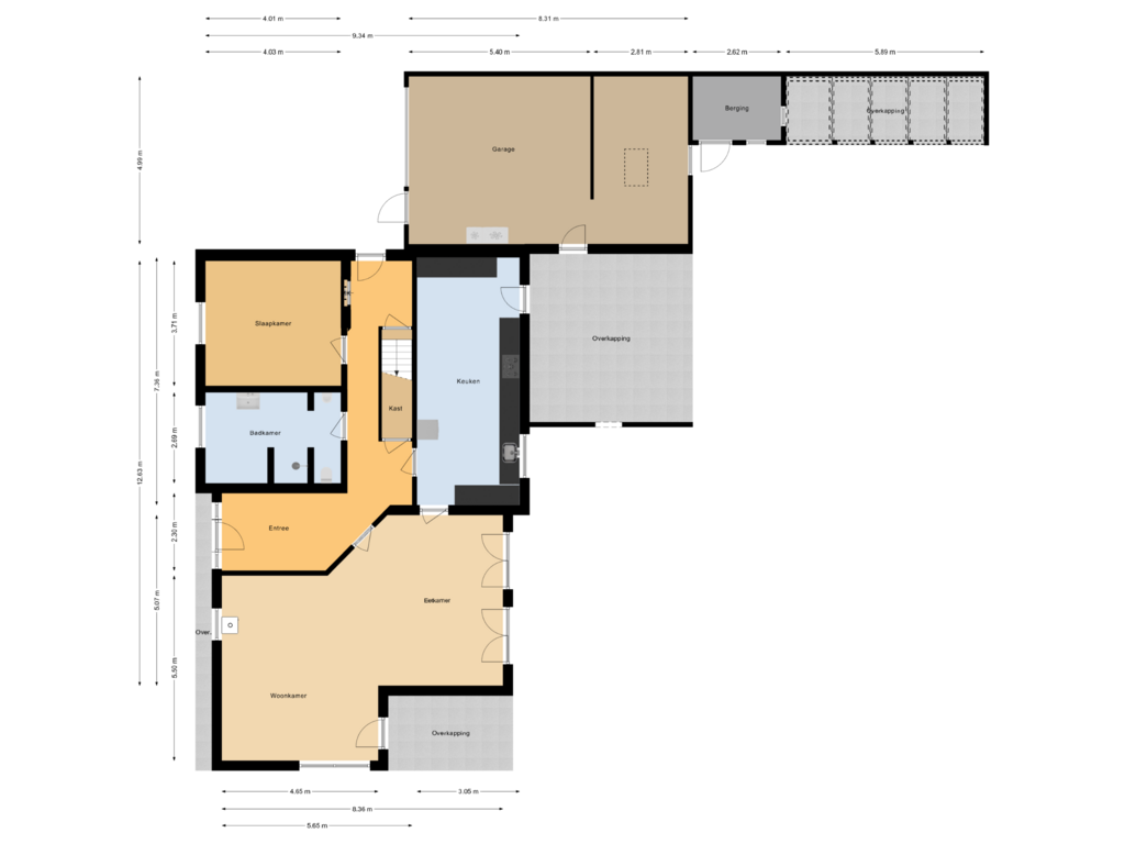 View floorplan of Begane grond of Bahnhofsweg 12