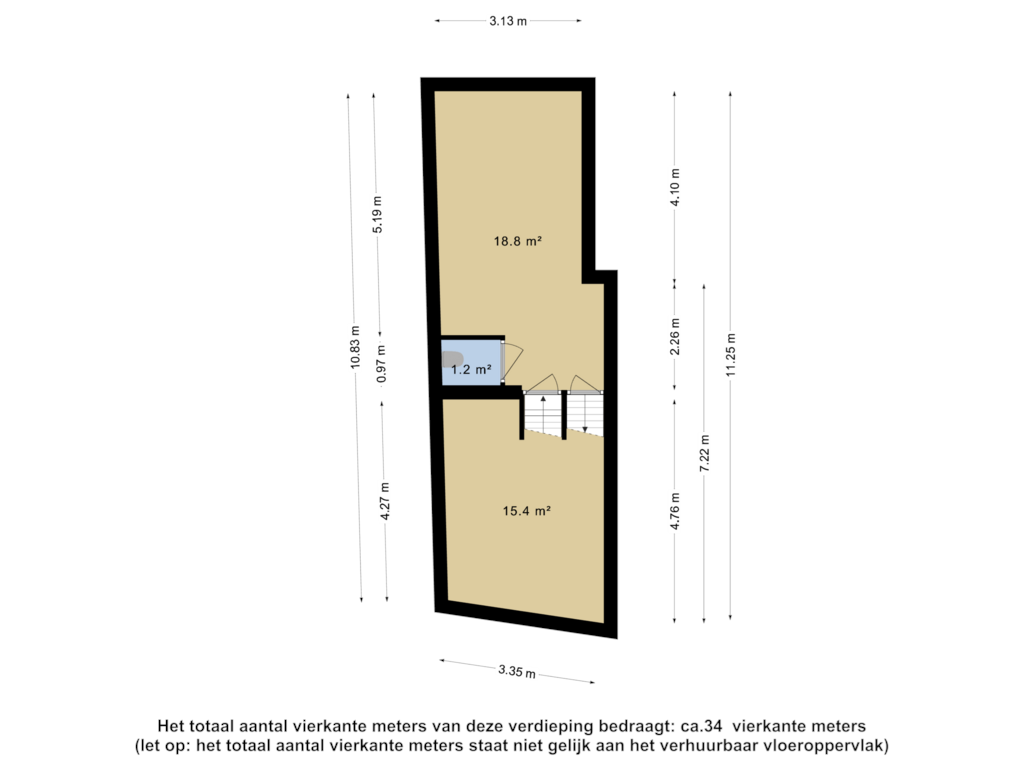 View floorplan of BOG - Souterrain of Grote Bredeplaats 21