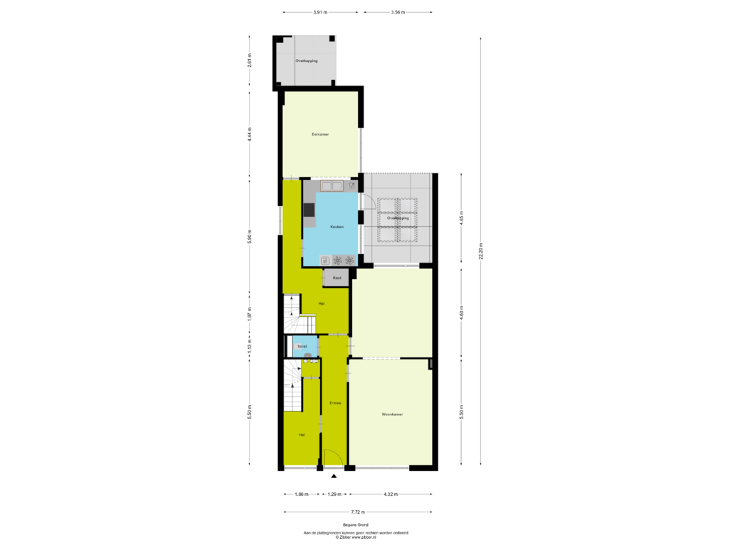 View floorplan of Begane grond of Jan de Verwerstraat 13