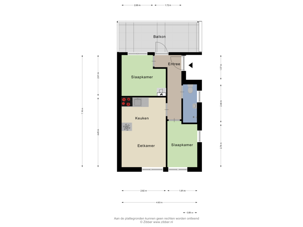 Bekijk plattegrond van Appartement van Hoofdstraat 10-A