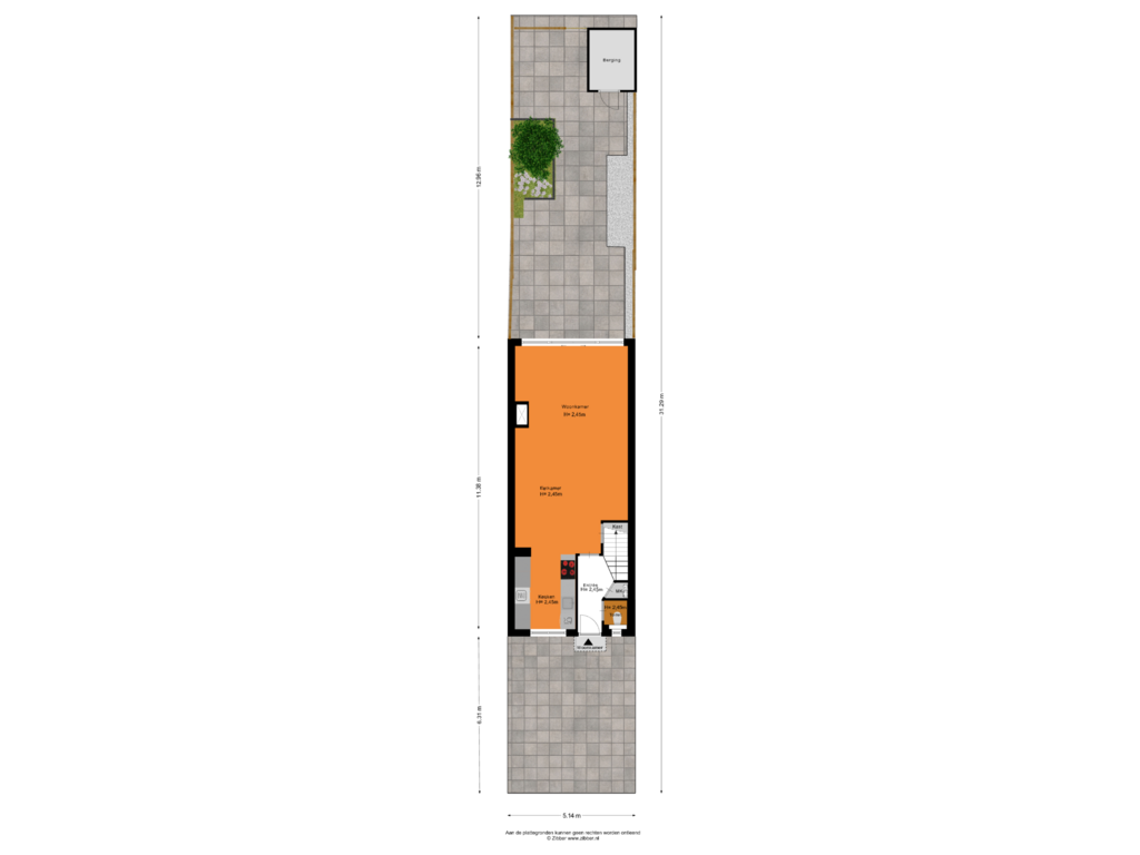 Bekijk plattegrond van Begane grond _tuin van Irawan Soejonostraat 19