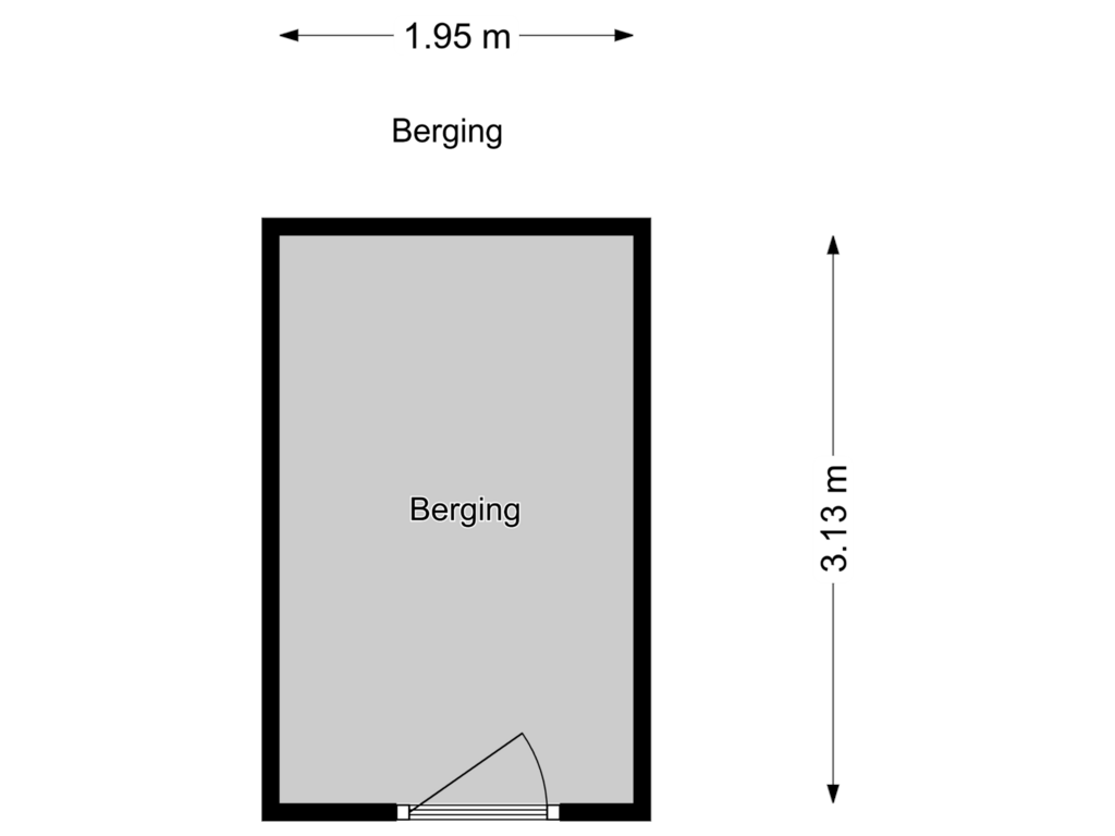 Bekijk plattegrond van Berging van Wijnandt van Elststraat 64