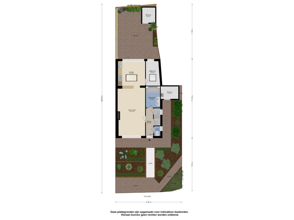 View floorplan of Begane Grond_Tuin of Sint Laurentiusstraat 6