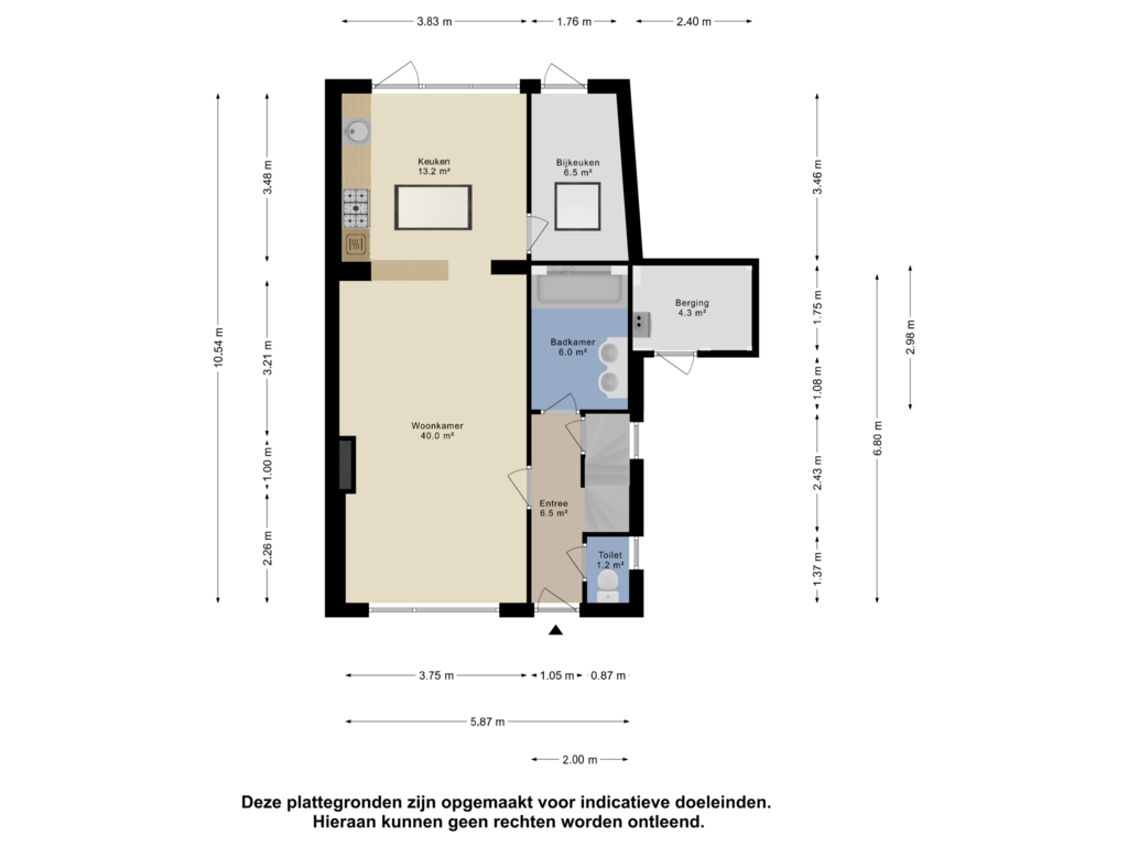 View floorplan of Begane Grond of Sint Laurentiusstraat 6