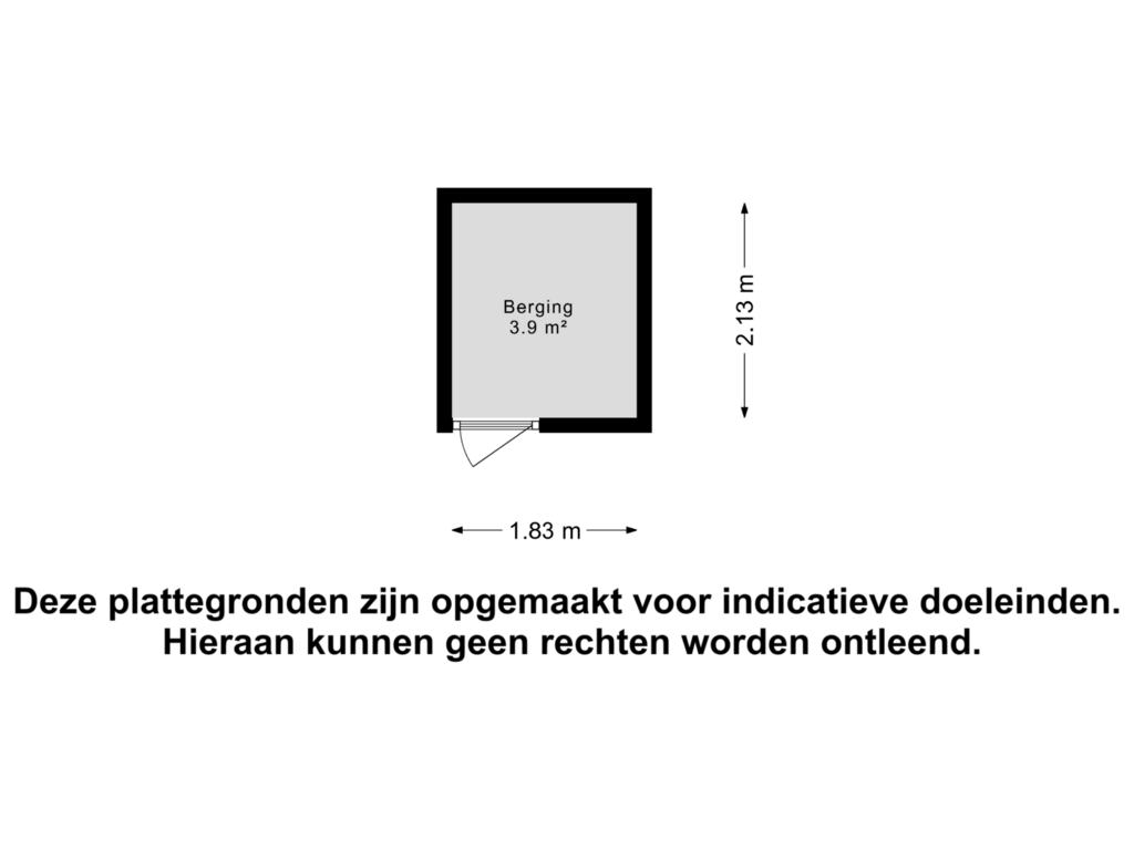 View floorplan of Berging of Sint Laurentiusstraat 6