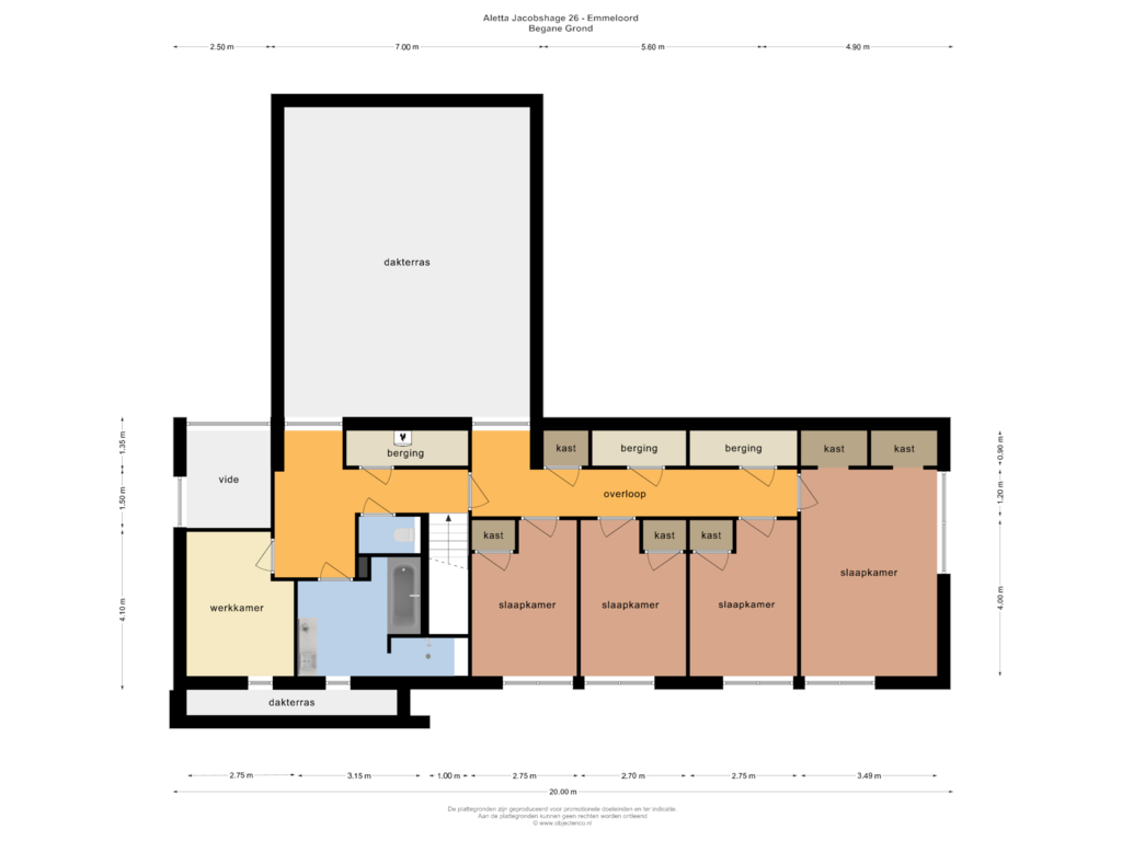 Bekijk plattegrond van EERSTE VERDIEPING van Aletta Jacobshage 26