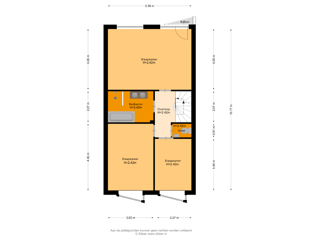 Bekijk plattegrond van Eerste Verdieping van Het Ruim 12