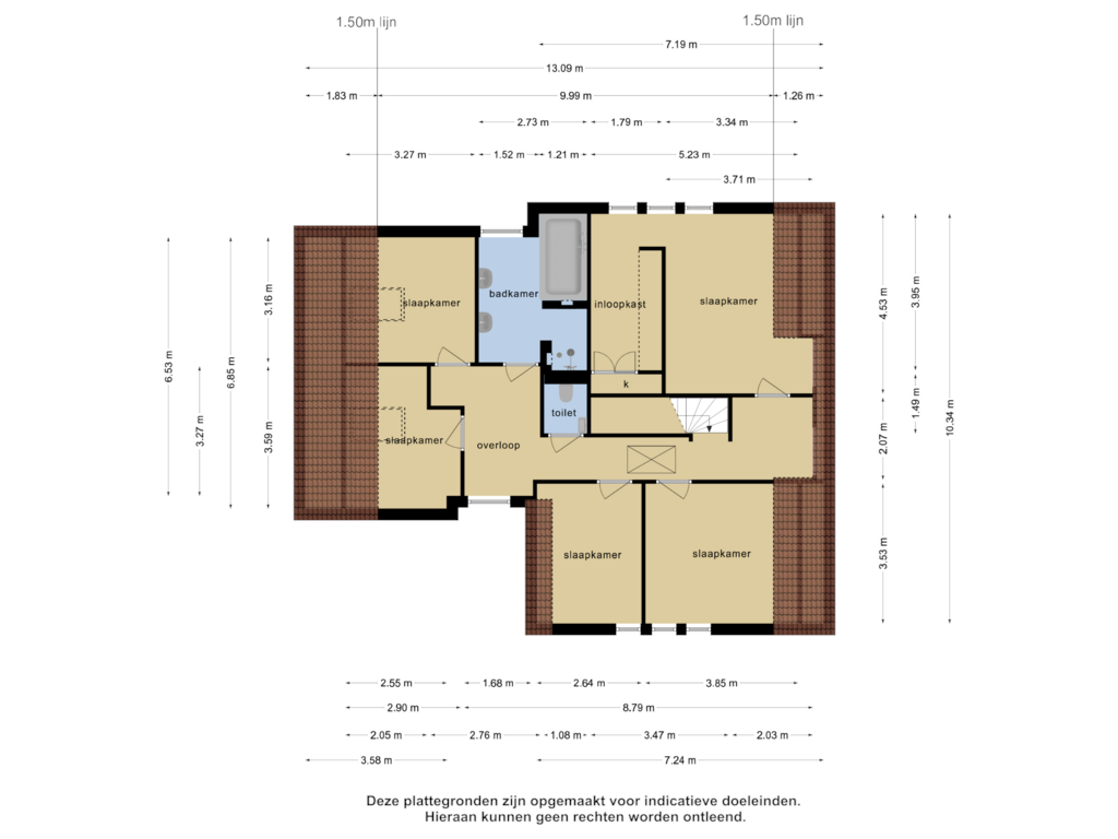 Bekijk plattegrond van 1e verdieping van Vlier 20