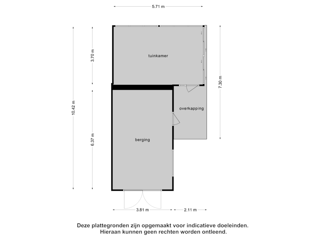 Bekijk plattegrond van Berging van Vlier 20