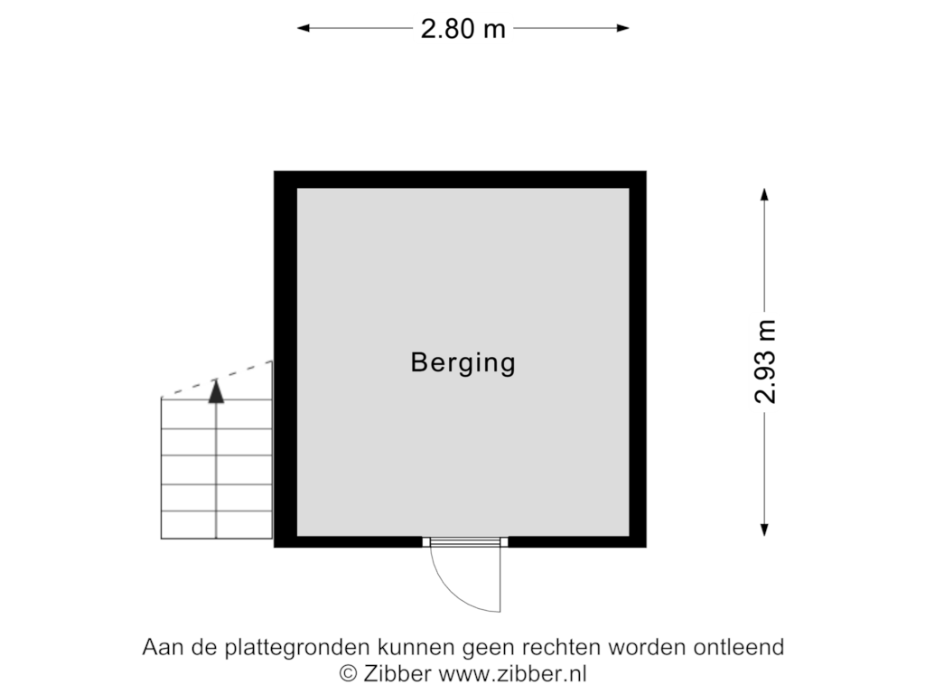 View floorplan of Berging of Plutostraat 10