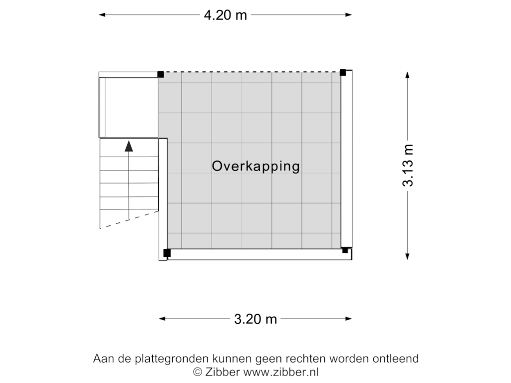 View floorplan of Overkapping of Plutostraat 10