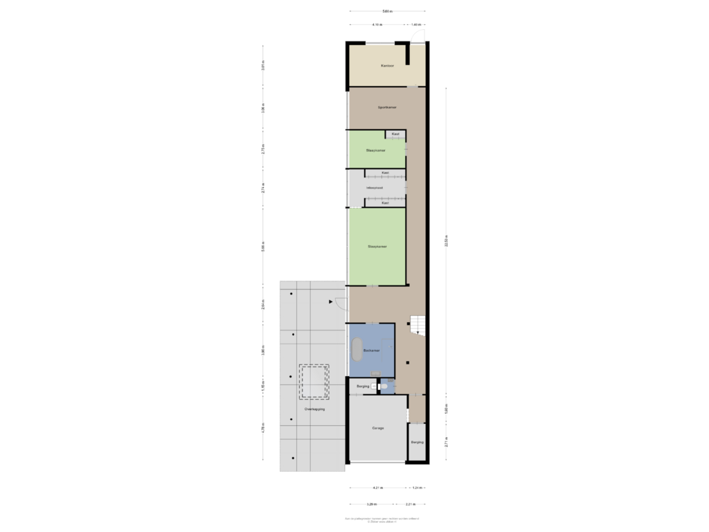 Bekijk plattegrond van Begane grond van Oude Terborgseweg 249