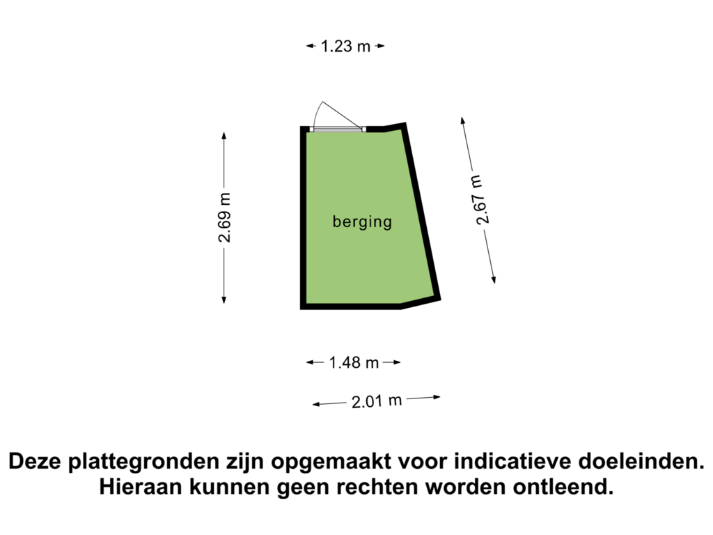 Bekijk plattegrond van Berging van Segeersstraat 42