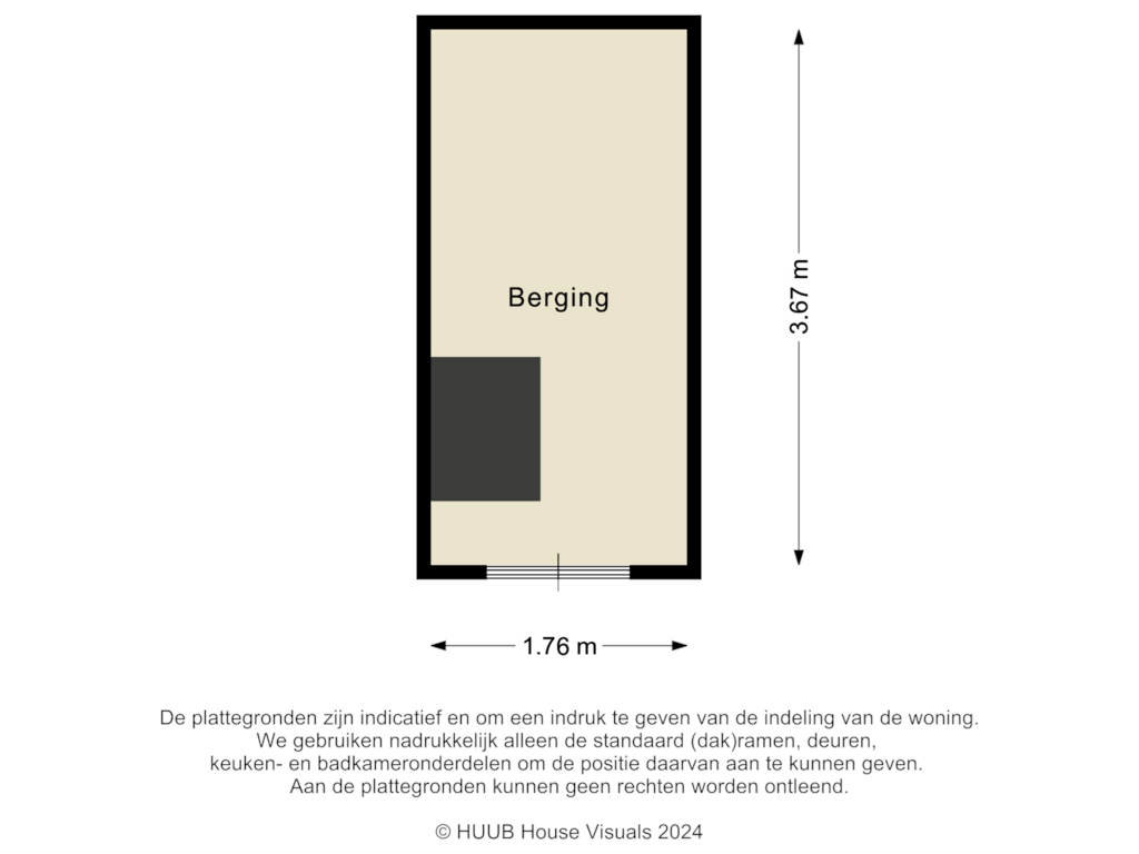 Bekijk plattegrond van Berging van Lelybaan 36