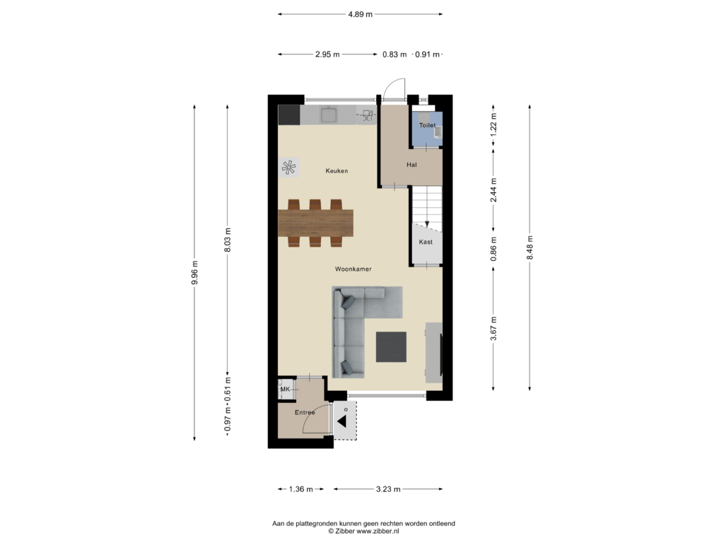 View floorplan of Begane Grond of Bovendonk 136