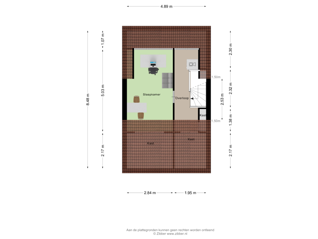 View floorplan of Tweede Verdieping of Bovendonk 136