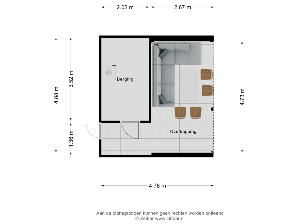 View floorplan of Berging of Bovendonk 136