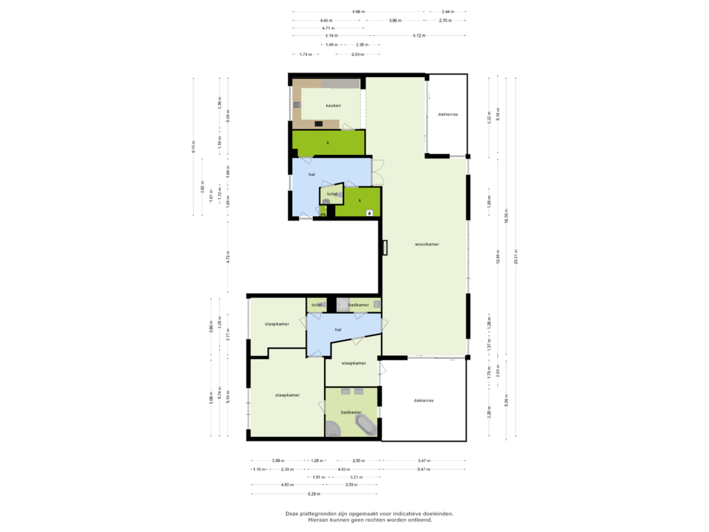 Bekijk plattegrond van Appartement van Molenwijkseweg 74