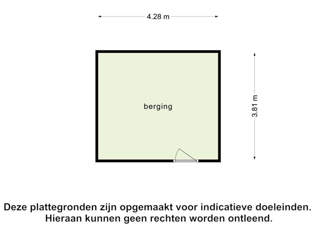 Bekijk plattegrond van Berging van Molenwijkseweg 74