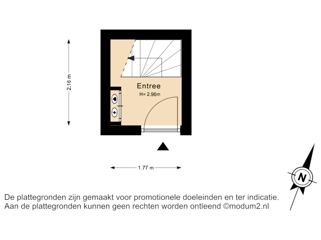 View floorplan of 1e verdieping of Jan Wapstraat 183-A