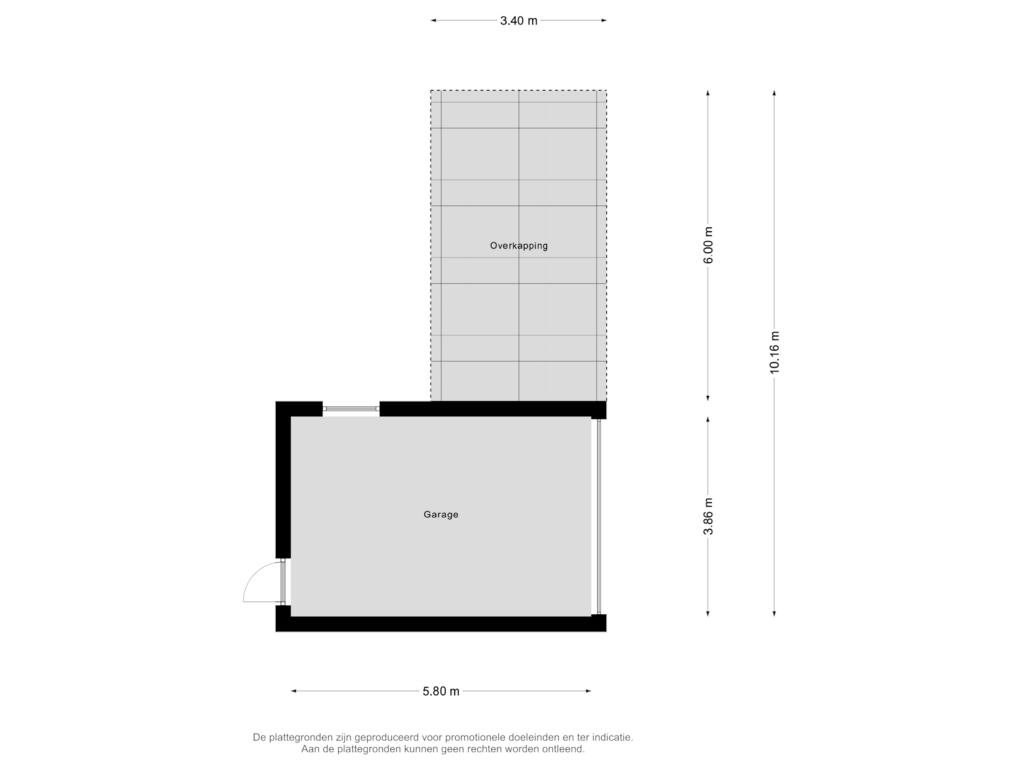 Bekijk plattegrond van Garage van Nieuwstraat 23