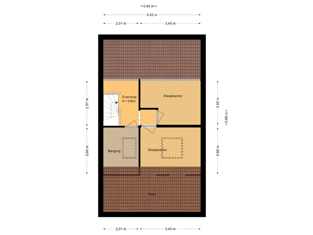 Bekijk plattegrond van Tweede verdieping van Kalmoes 53