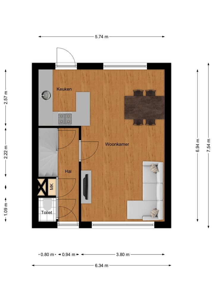 Foto 16 van Aalmoezenier Roumenstraat 17