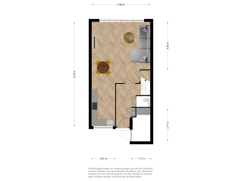 Bekijk plattegrond van First floor van Heemskerkplantsoen 51