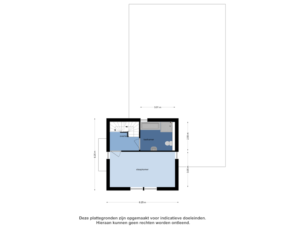 View floorplan of Eerste Verdieping of Wilgenmaat 2