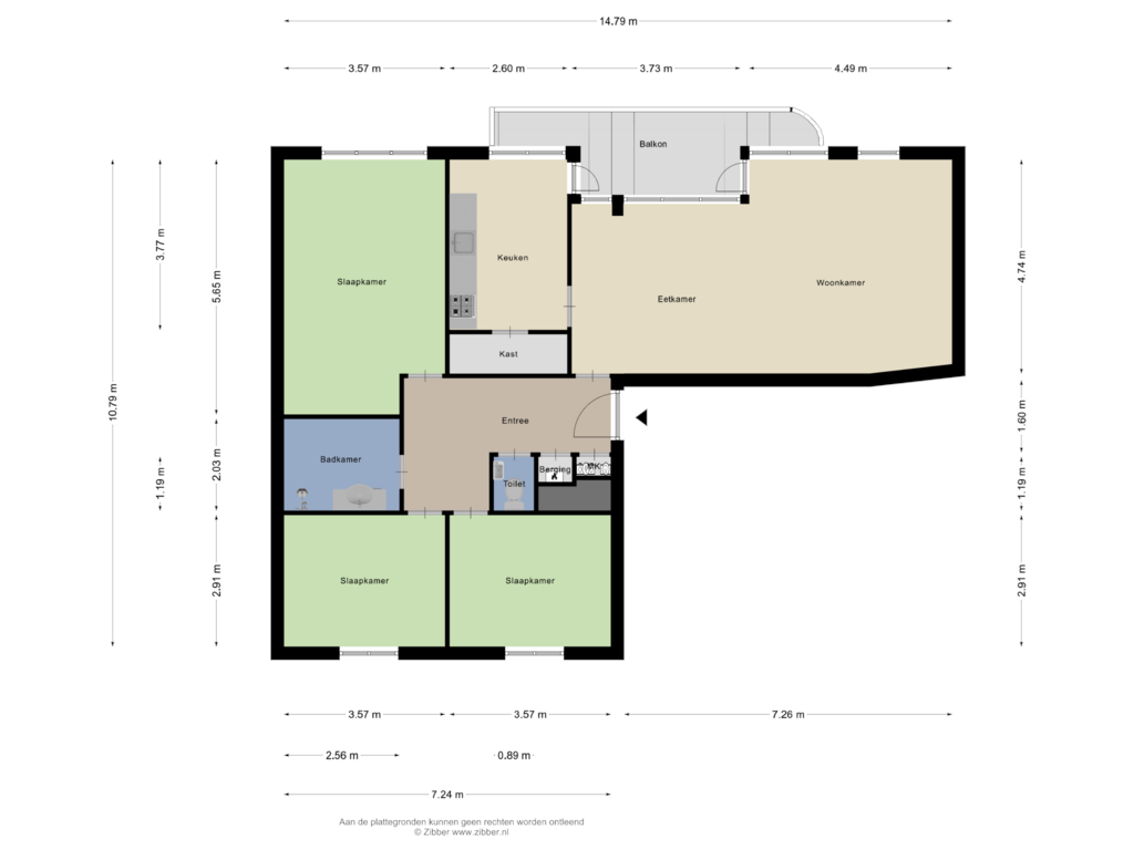 Bekijk plattegrond van Appartement van Samanthagang 20