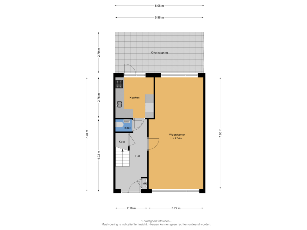 Bekijk plattegrond van Begane grond van Poolsterstraat 6