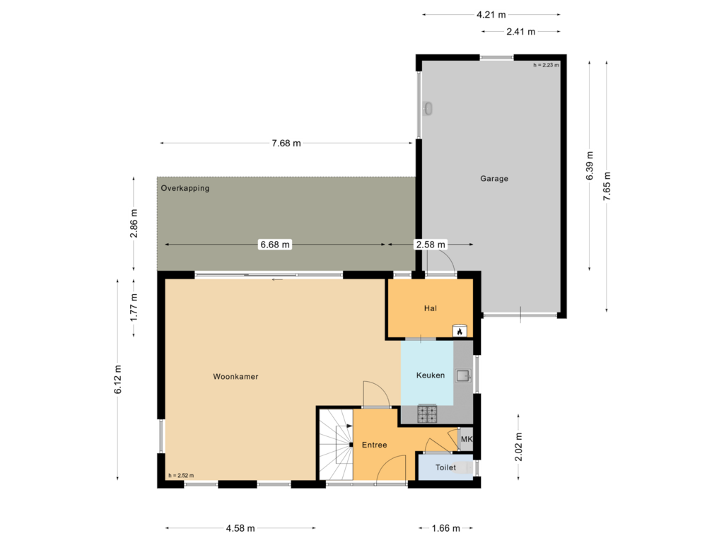 Bekijk plattegrond van Begane Grond van Ruiter 12