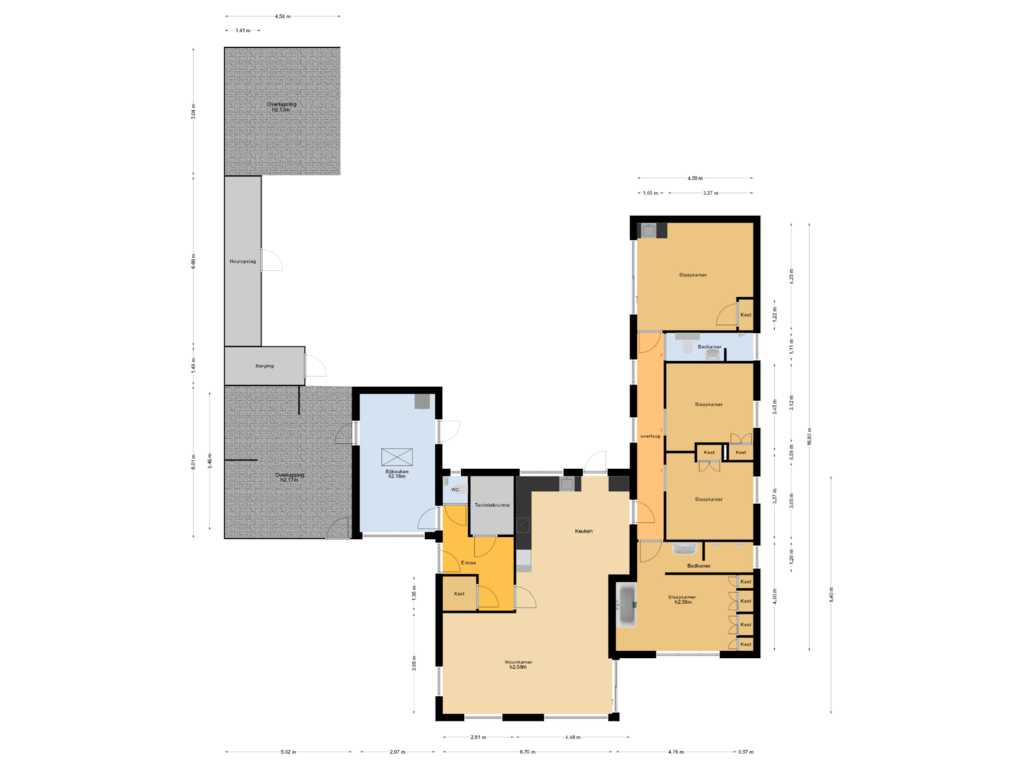 Bekijk plattegrond van Begane grond van Stokhorsterweg 14